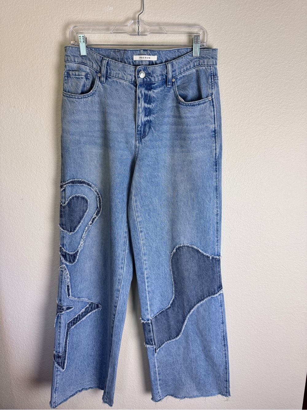 PacSun Women’s Baggy Relaxed Fit High Rise Wide Leg Denim Jeans 26